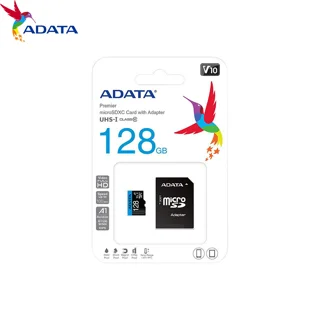کارت حافظه میکرو مدل Adata Premier microSDHC ظرفیت 128 گیگابایت ای دیتا سرعت 100MBps
