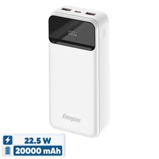 پاوربانک 22.5 وات انرجایزر مدل UE20089PQ ظرفیت 20000 میلی‌آمپرساعت