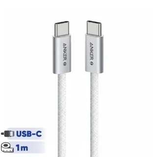 کابل تبدیل USB-C به USB-C انکر مدل Zolo A8060 طول 100 سانتی متر با توان 240 وات