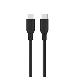 کابل شارژ PD و فست USB-C به USB-C فیلیپس 65W مدل DLC4561 طول 2 متر