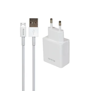 شارژر دیواری فست دو پورت Mcdodo مدل CH-3971 12W به همراه کابل Micro USB