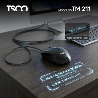 ماوس با سیم تسکو مدل TM 211 102374150