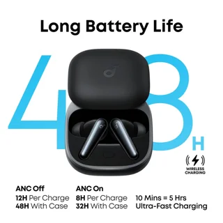هدفون بلوتوثی انکر مدل Soundcore Liberty 5 با نویز کنسلینگ فعال (ANC)، درگاه شارژ USB Type 102025054