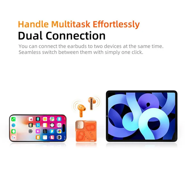 هدفون بلوتوثی کیو سی وای مدل MeloBuds Neo بدون قابلیت نویز کنسلینگ، درگاه شارژ USB Type-C، 101989584