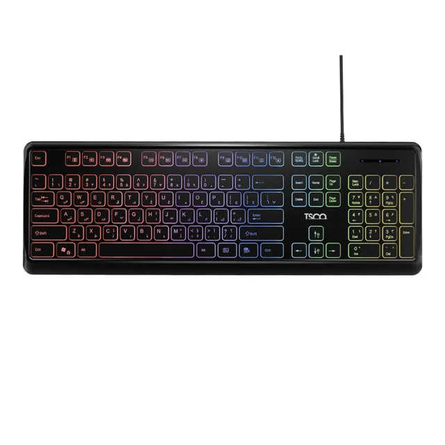 کیبورد تسکو مدل TK 8046،سوییچ ممبران، Full-size، نورپردازی RGB 102475121