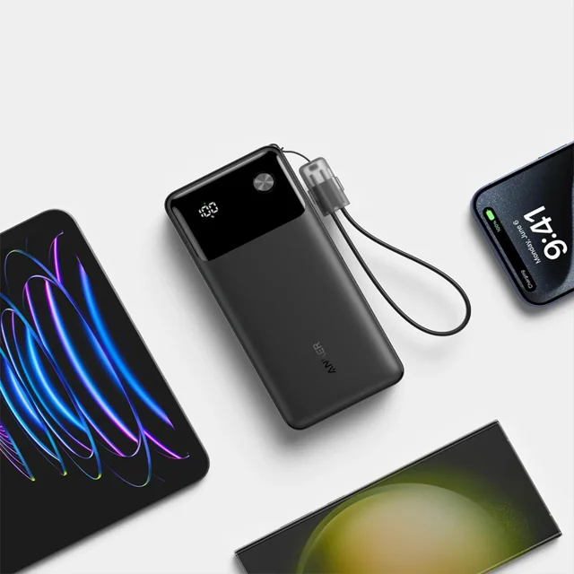 پاوربانک 30 وات انکر مدل A1384 ظرفیت 20000 میلی آمپر ساعت به همراه کابل USB-C 102468599