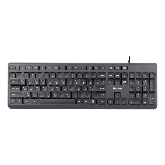 کیبورد و ماوس هترون مدل HKC215، سوییچ ممبران، Full-size 101966414