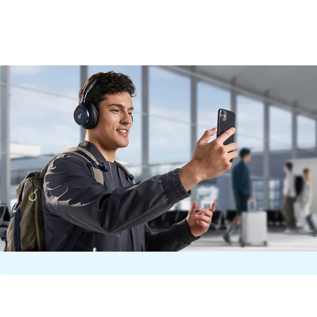 هدفون بی‌سیم انکر مدل Space One با نویز کنسلینگ فعال (ANC)، درگاه شارژ USB Type-C، مقاوم د 101709199
