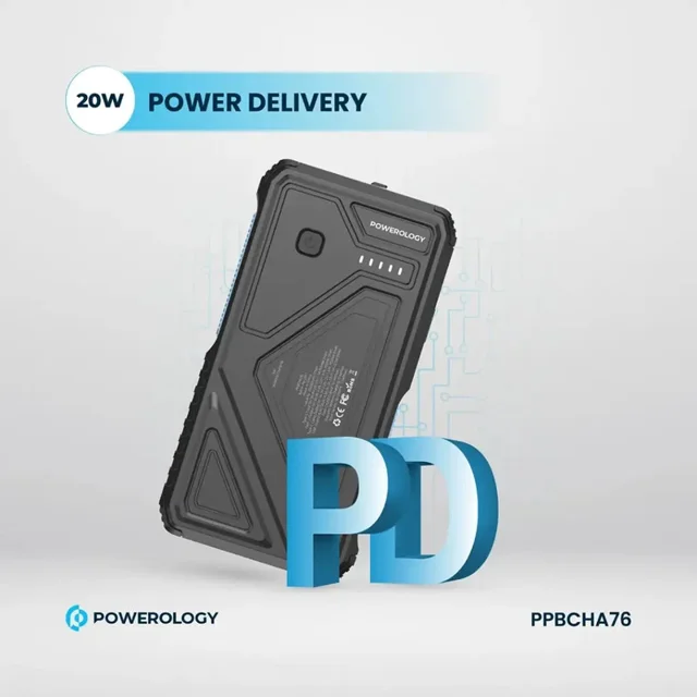 پاور بانک پاورولوژی مدل PPBCHA76 ظرفیت ۲۰۰۰۰ میلی آمپر ساعت 101698742