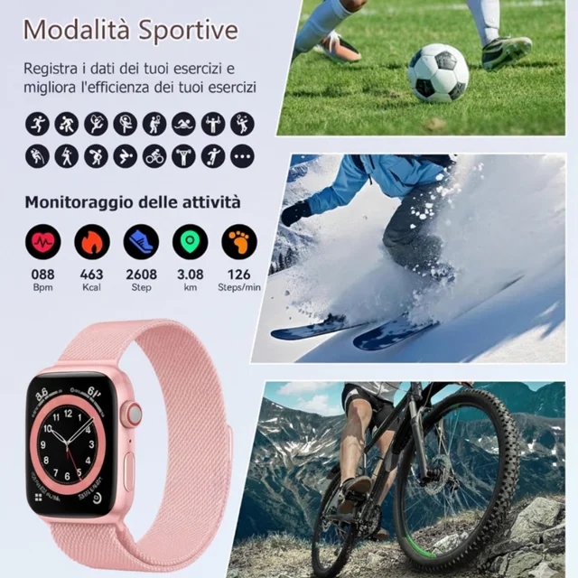 ساعت هوشمند 41 میلی متری ویسمی مدل X13 MINI با بند فلزی 102368381