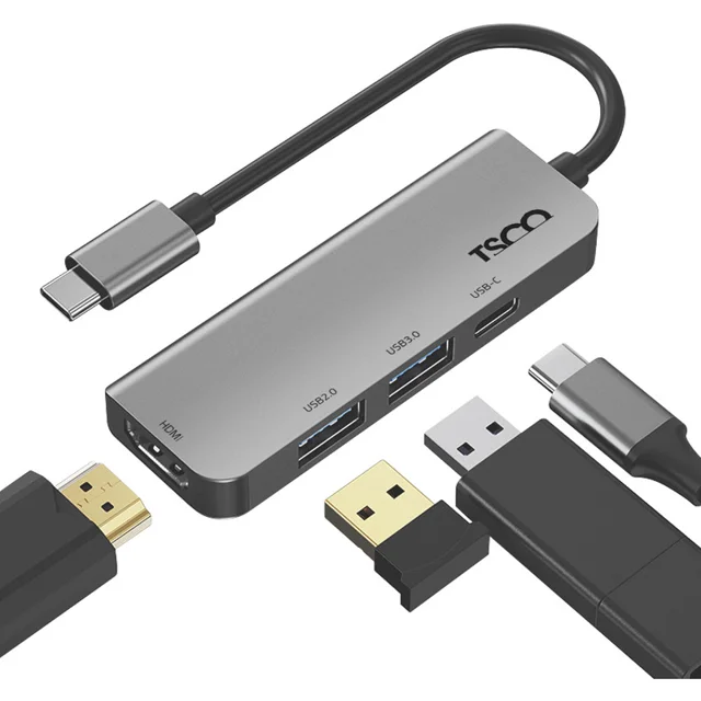 هاب USB تسکو چهار پورت تایپ سی مدل THU 1152 102390028