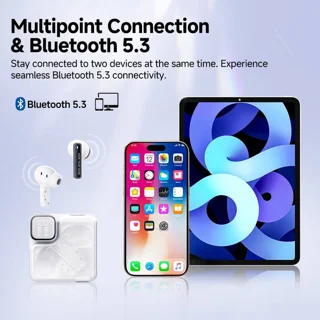 هدفون بلوتوثی کیو سی وای مدل MeloBuds Neo بدون قابلیت نویز کنسلینگ، درگاه شارژ USB Type-C، 101989563