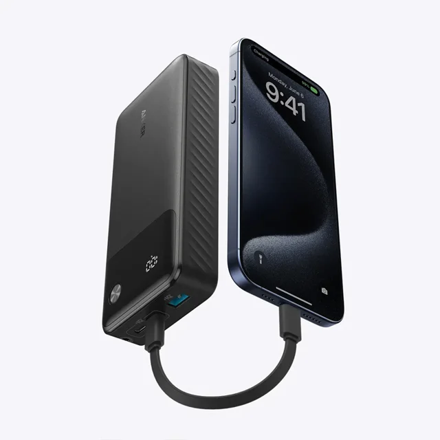 پاوربانک 30 وات انکر مدل A1384 ظرفیت 20000 میلی آمپر ساعت به همراه کابل USB-C 102468597