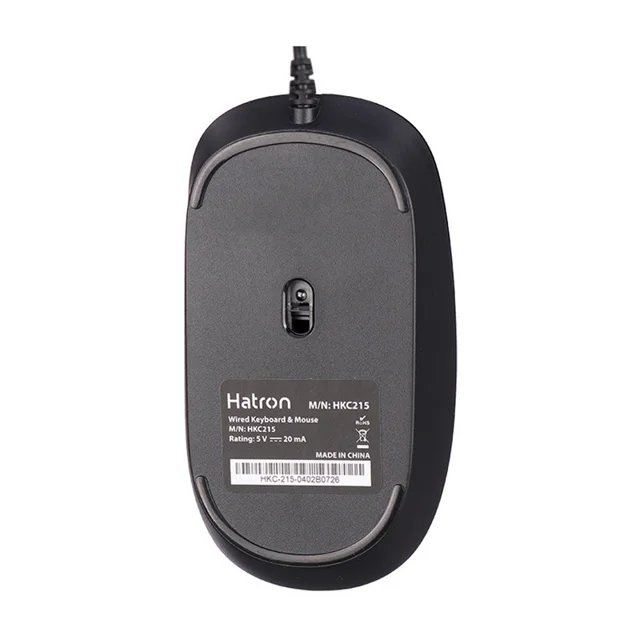 کیبورد و ماوس هترون مدل HKC215، سوییچ ممبران، Full-size 101966422