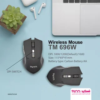ماوس بی سیم تسکو مدل TM 696W 102475554