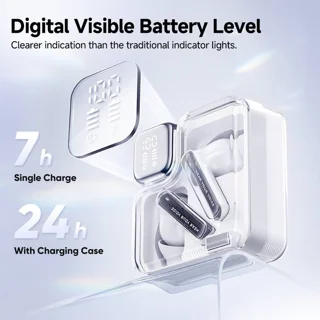 هدفون بلوتوثی کیو سی وای مدل MeloBuds Neo بدون قابلیت نویز کنسلینگ، درگاه شارژ USB Type-C، 101989586